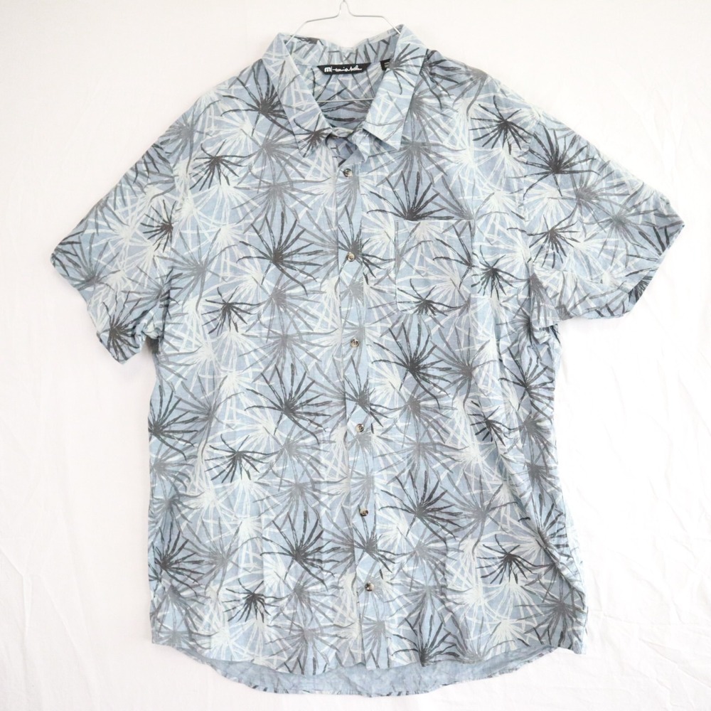 Travis Mathew Shirt Mens 3XL Hawaiian Tropical Beach Resort Casual Button Up